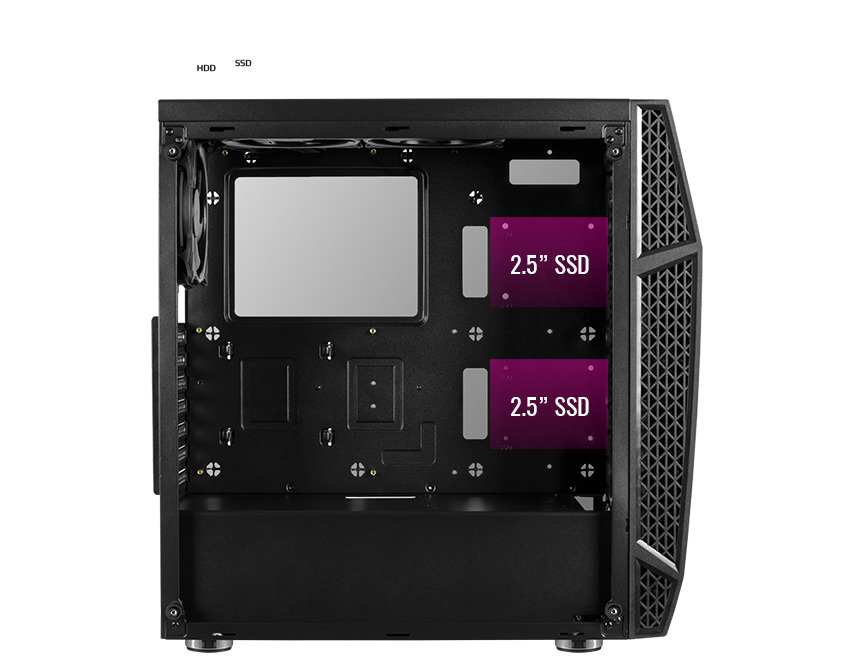 Obudowa do komputera Aerocool PGS SCAR Black Glass RGB Obudowa do komputera Aerocool PGS SCAR Black Glass RGB