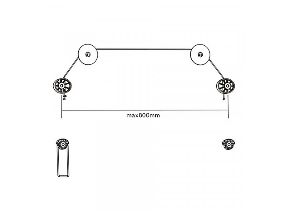 Uchwyt do telewizora Maclean, max. VESA 800x800 37-70