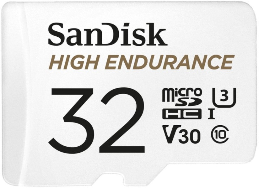 Zdjęcie produktu: Karta SanDisk High Endurance (rejestratory i monitoring) microSDHC 32GB 100/30 MB/s V30 + Adapter SD (SDSQQNR-032G-GN6IA)