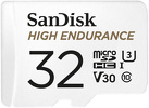 Miniatura zdjęcia: Karta SanDisk High Endurance (rejestratory i monitoring) microSDHC 32GB 100/30 MB/s V30 + Adapter SD (SDSQQNR-032G-GN6IA)