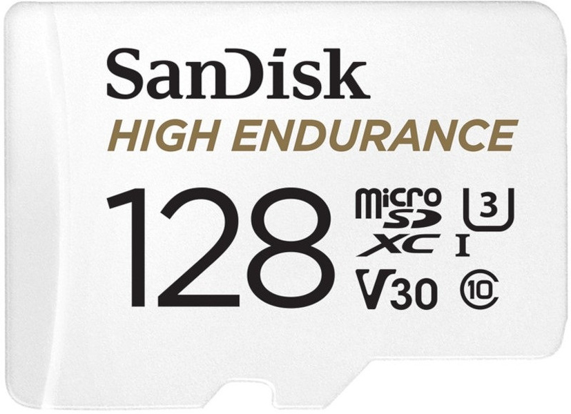 Zdjęcie produktu: Karta SanDisk High Endurance 128GB 100/40 MB/s V30+ Adapter