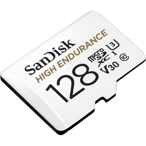 Zdjęcie produktu: Karta SanDisk High Endurance 128GB 100/40 MB/s V30+ Adapter