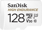 Karta SanDisk High Endurance (rejestratory i monitoring) microSDXC 128GB 100/40 MB/s V30 + Adapter SD (SDSQQNR-128G-GN6IA)