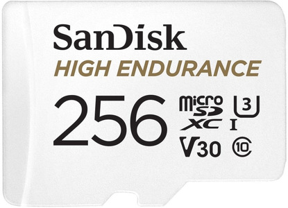 Miniatura produktu: Karta SanDisk High Endurance (rejestratory i monitoring) microSDXC 256GB 100/40 MB/s V30 + Adapter SD (SDSQQNR-256G-GN6IA)