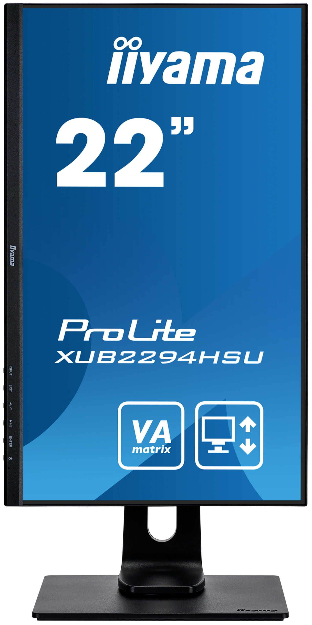 iiyama ProLite XUB2294HSU-B1 22" FHD VA 75Hz 4ms PIVOT - z gwarancją iiyama 3 lata - zero martwych pikseli 30 dni