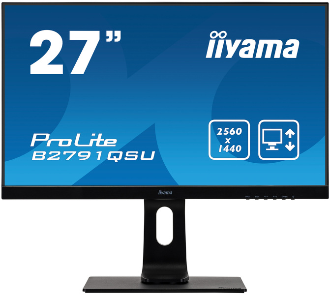Zdjęcie produktu: iiyama ProLite B2791QSU-B1 27" WQHD TN 75Hz 1ms PIVOT - z gwarancją iiyama 3 lata - zero martwych pikseli 30 dni