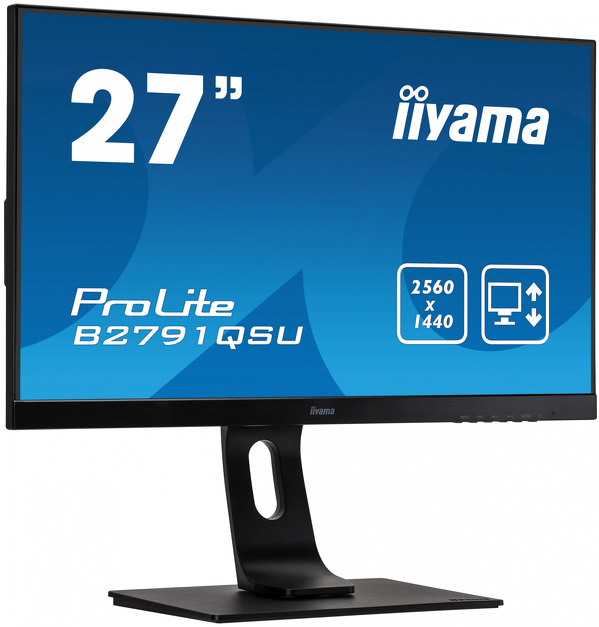Zdjęcie produktu: iiyama ProLite B2791QSU-B1 27" WQHD TN 75Hz 1ms PIVOT - z gwarancją iiyama 3 lata - zero martwych pikseli 30 dni