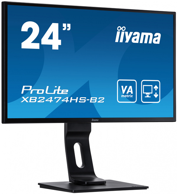Zdjęcie produktu: iiyama ProLite XB2474HS-B2 23.6" FHD VA 4ms PIVOT - z gwarancją iiyama 3 lata