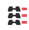 Miniatura zdjęcia: Komplet trzech podkładek tłumiacych wibracje na kierownicę dla Xiaomi MiJia Electric Scooter M365