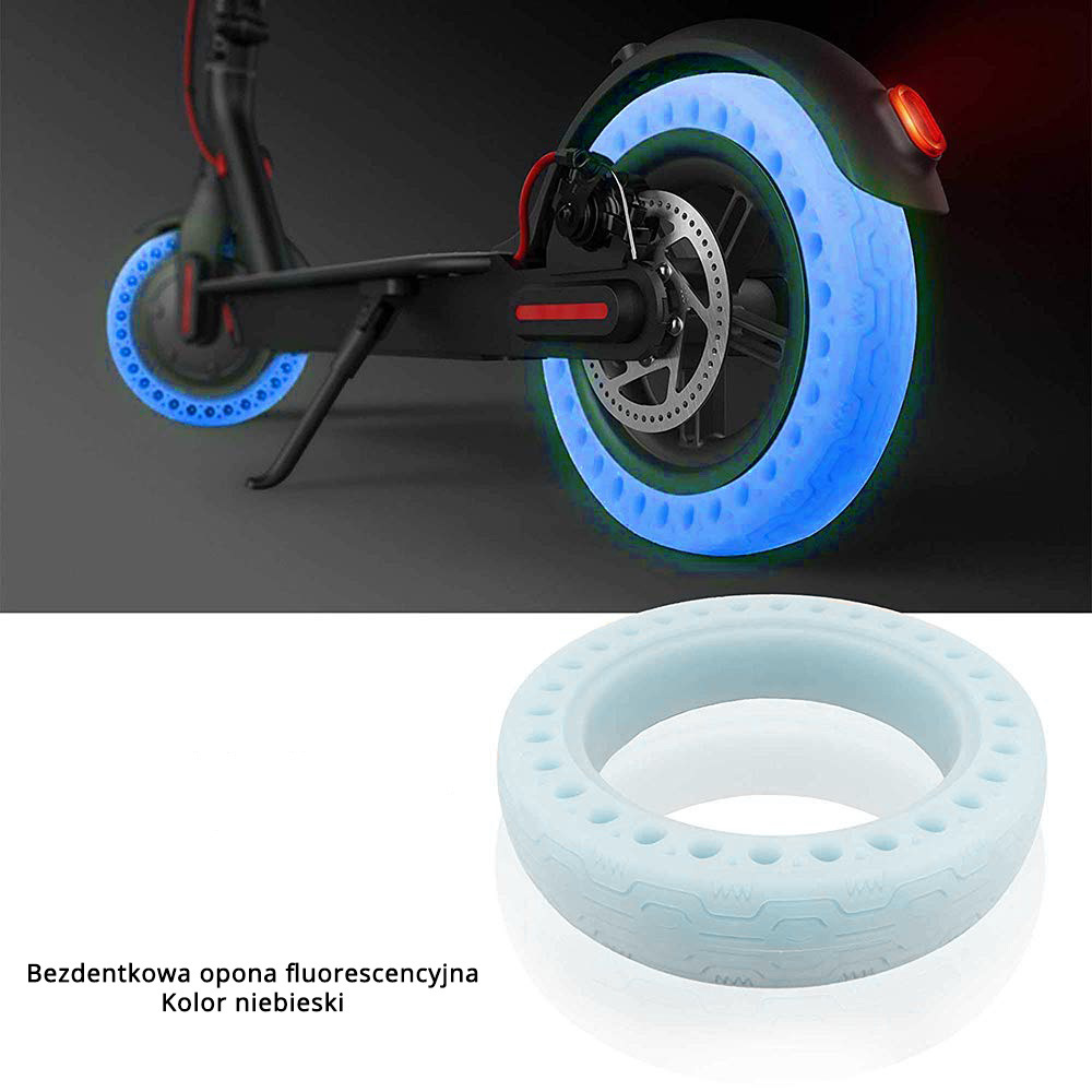 Opona fluorescencyjna, niebieska, bezdętkowa dla Xiaomi MiJia Electric Scooter M365 i PRO
