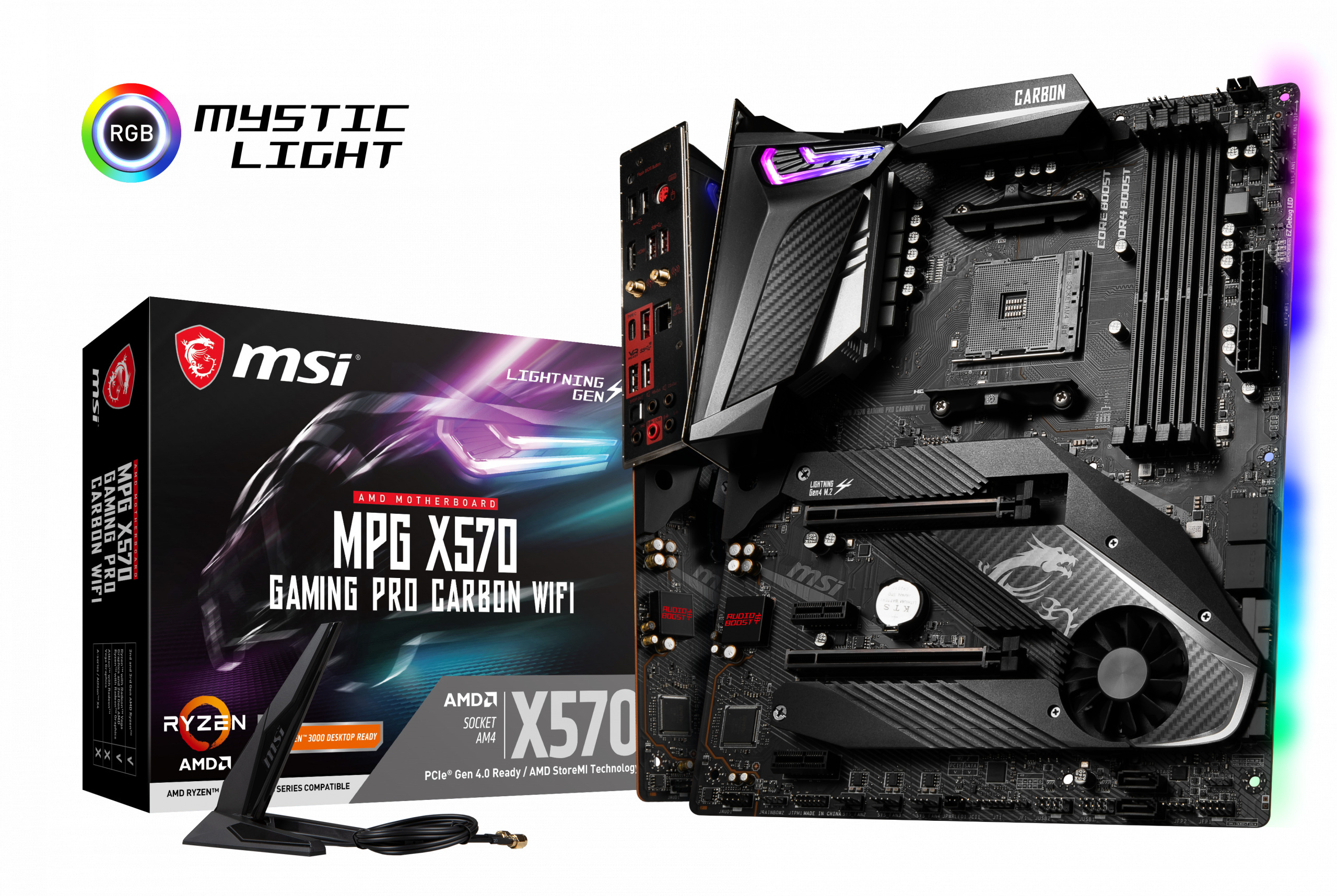 Płyta główna MSI MPG X570 GAMING PRO CARBON WIFI AM4 Płyta główna MSI MPG X570 GAMING PRO CARBON WIFI AM4