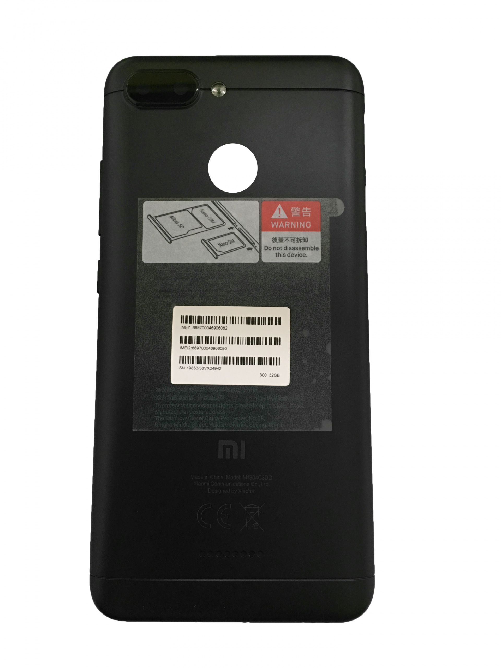 część serwisowa Xiaomi Redmi 6 Tylna Obudowa Czarna część serwisowa Xiaomi Redmi 6 Tylna Obudowa Czarna