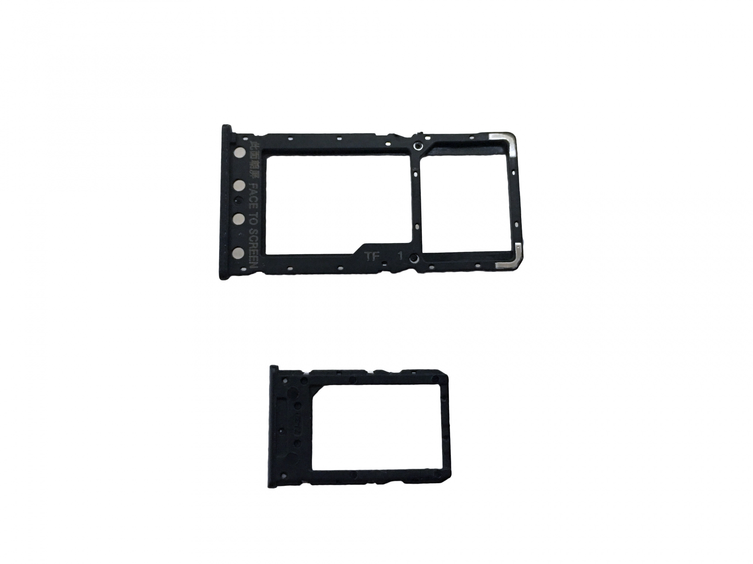 część serwisowa Xiaomi Redmi 6 Tacki Sim I Sd Czarna Komplet