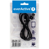Miniatura zdjęcia: Kabel przewód silikonowy USB - Lightning / iPhone everActive 100cm z obsługą szybkiego ładowania do 2,4A czarny (CBS-1IB)