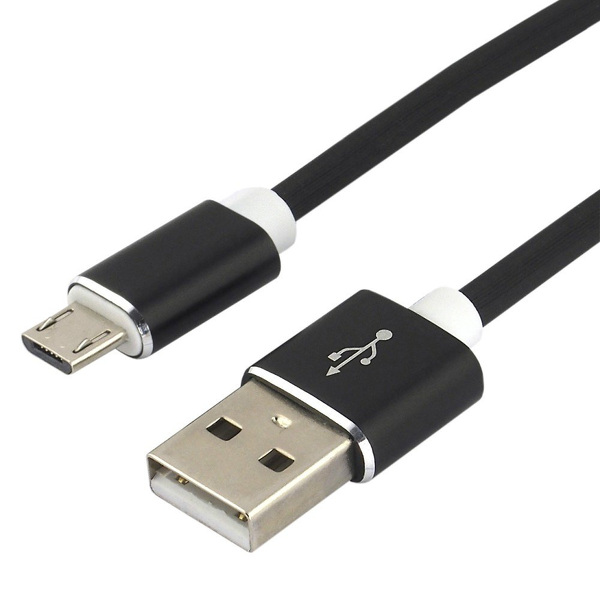 Zdjęcie produktu: Kabel przewód silikonowy USB - micro USB everActive 100cm z obsługą szybkiego ładowania do 2,4A czarny (CBS-1MB)