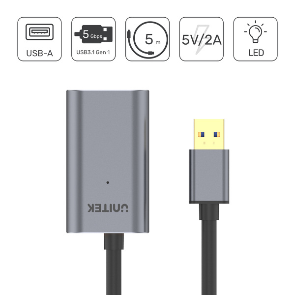 Zdjęcie produktu: Unitek Wzmacniacz sygnału USB 3.0 10m Y-3005