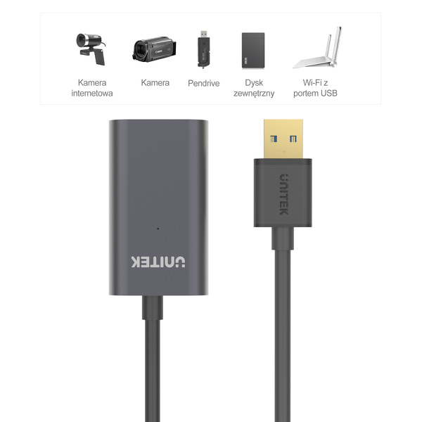Zdjęcie produktu: Unitek Wzmacniacz sygnału USB 3.0 10m Y-3005