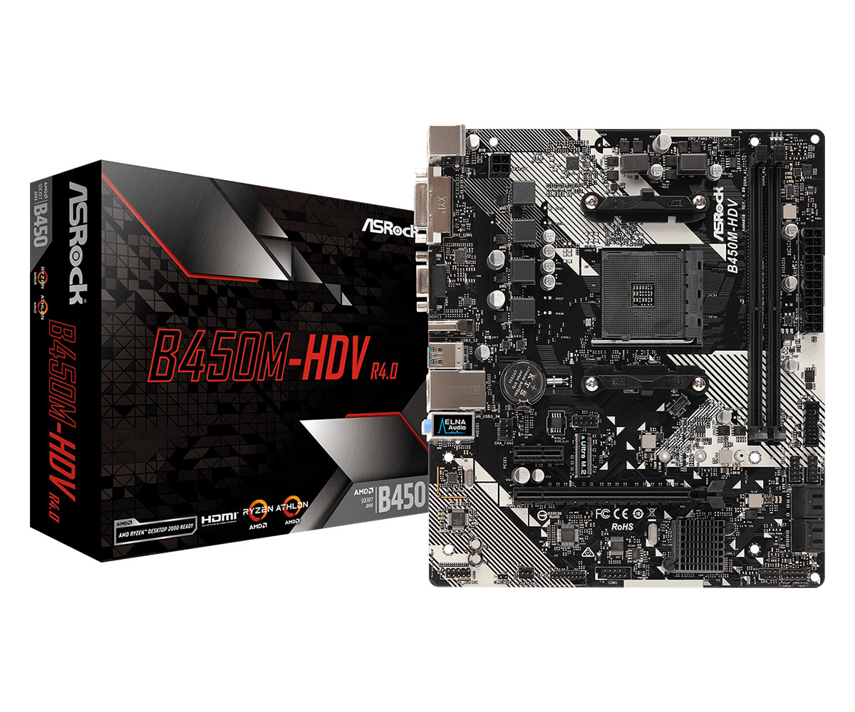 ASRock B450M-HDV R4.0 AM4