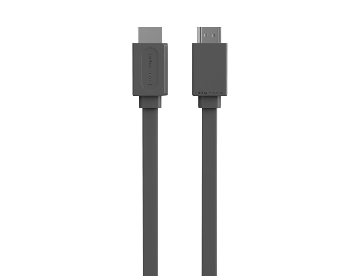 Kabel HDMI płaski v1.4 4K UHD Allocacoc HDMIcable Flat 3m - szary (10577GY/HDMI3M)