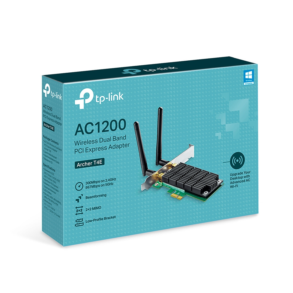 TP-Link Archer T4E karta sieciowa PCI-E AC1200 TP-Link Archer T4E karta sieciowa PCI-E AC1200