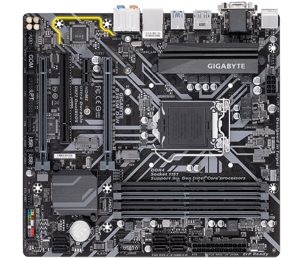 Płyta główna Gigabyte B365M D3H DDR4 1151