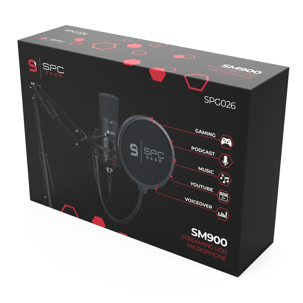 Mikrofon do streaminguSPC Gear SM900 Streaming Microphone USB (SPG026)