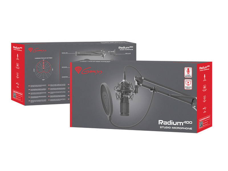 Zdjęcie produktu: Mikrofon studyjny Genesis Radium 400 USB NGM-1377