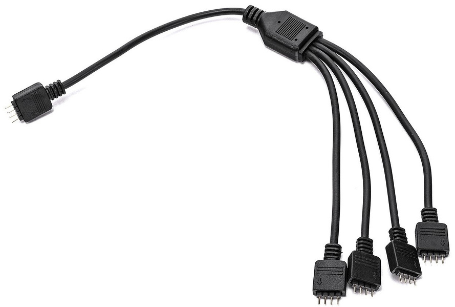 Zdjęcie produktu: EKWB Rozdzielacz RGB LED 4-pin 30cm Zdjęcie produktu: EKWB Rozdzielacz RGB LED 4-pin 30cm