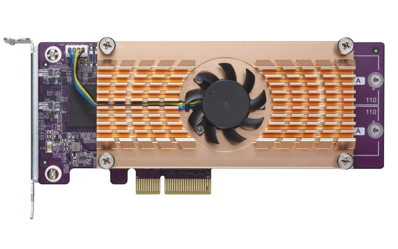 Qnap QM2-2S-220A karta rozszerzeń 2 x M.2 22110 / 2280 Qnap QM2-2S-220A karta rozszerzeń 2 x M.2 22110 / 2280