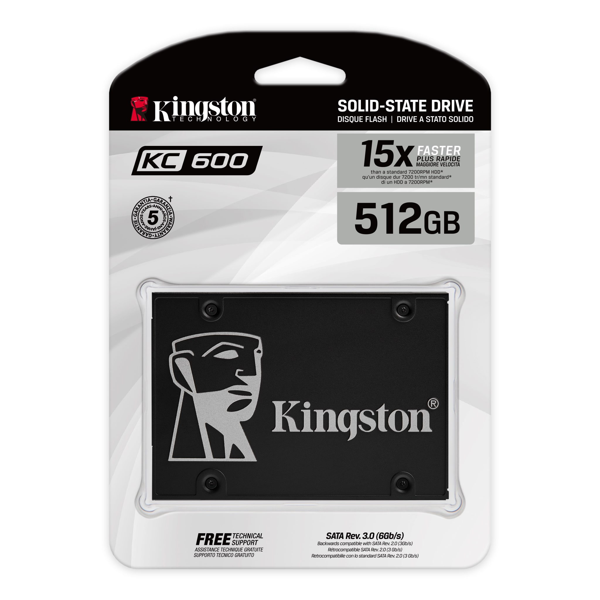 Dysk Kingston SSD SKC600 2.5" 512GB SATA 7mm SKC600/512G