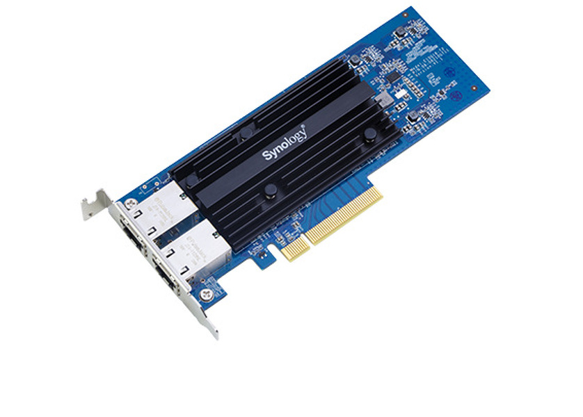 Zdjęcie produktu: Synology E10G18-T2 Dwuportowa, szybka karta rozszerzeń 10GBASE-T dla serwerów Synology Zdjęcie produktu: Synology E10G18-T2 Dwuportowa, szybka karta rozszerzeń 10GBASE-T dla serwerów Synology
