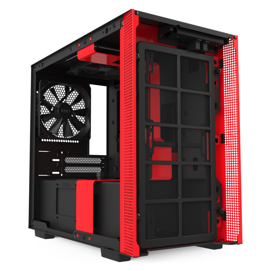 Obudowa do komputera NZXT H210 Mini-Itx czarno-czerwona z oknem