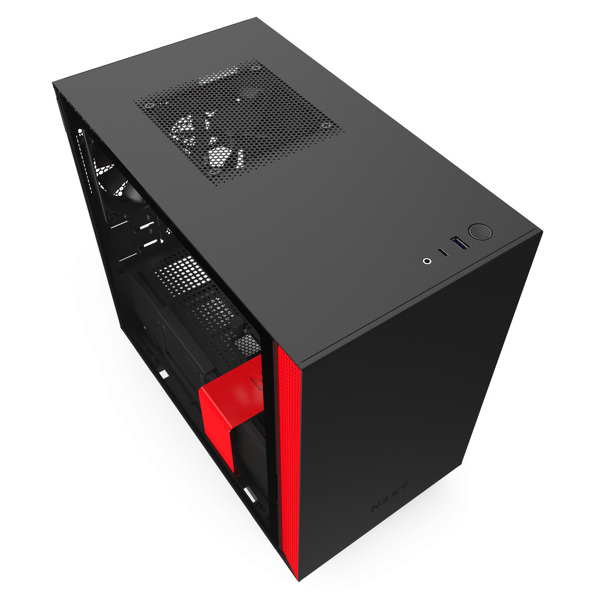Zdjęcie produktu: Obudowa do komputera NZXT H210 Mini-Itx czarno-czerwona z oknem