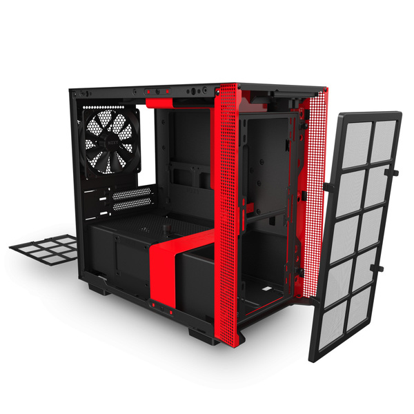 Zdjęcie produktu: Obudowa do komputera NZXT H210 Mini-Itx czarno-czerwona z oknem