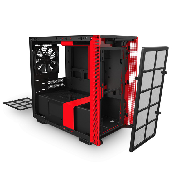 Zdjęcie produktu: Obudowa do komputera NZXT H210i ITX czarno-czerwona z oknem