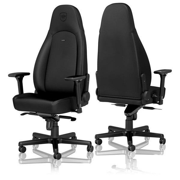 Zdjęcie produktu: Fotel noblechairs ICON Black Edition, czarny, czarne obszycie Zdjęcie produktu: Fotel noblechairs ICON Black Edition, czarny, czarne obszycie