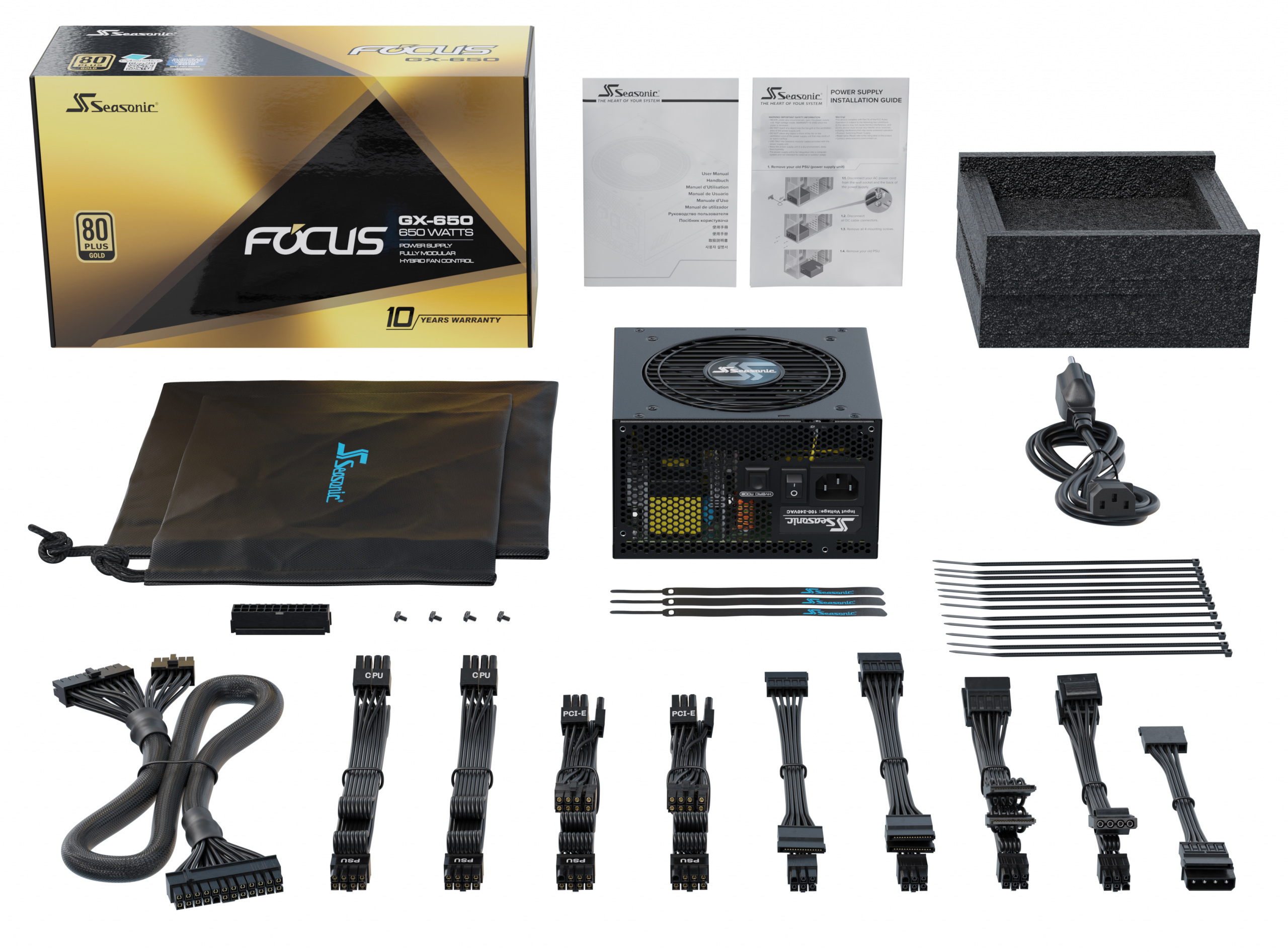 Zasilacz Seasonic FOCUS GX-650 80Plus Gold 650W Zasilacz Seasonic FOCUS GX-650 80Plus Gold 650W