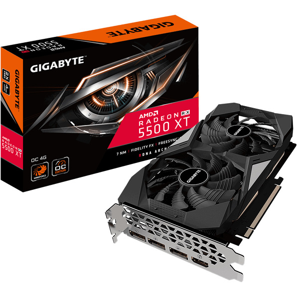 Zdjęcie produktu: Gigabyte Radeon RX 5500 XT OC 4G 128bit PCI-E GDDR6 (GV-R55XTOC-4GD)