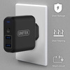 Miniatura zdjęcia: Ładowarka sieciowa Unitek 60W 2x USB, 1x USB TYP-C z PD oraz QC 3.0