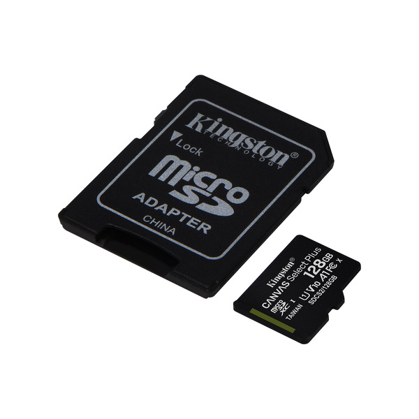 Zdjęcie produktu: Karta Kingston Canvas Select Plus microSDXC 128GB Class 10 + Adapter SD