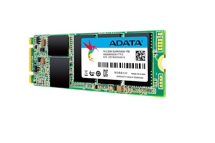 Dysk ADATA Ultimate SU800 SSD 1TB M.2 SATA 560/520MBs TLC 3D ASU800NS38-1TT-C