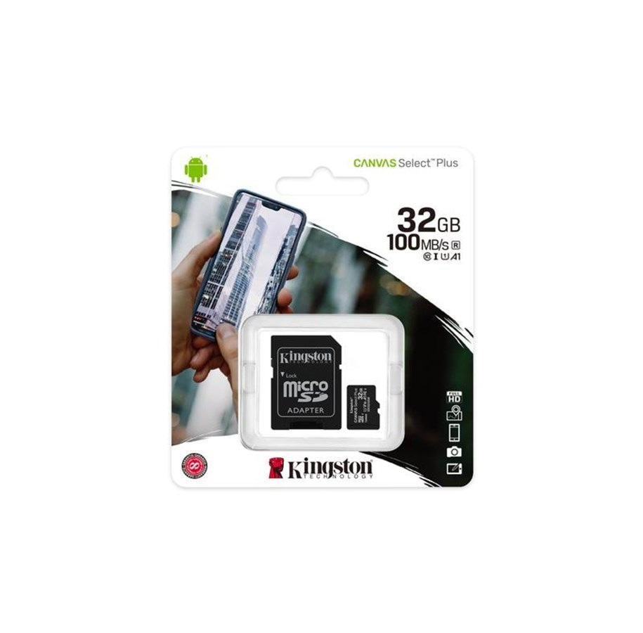 Karta Kingston Canvas Select Plus microSDHC 32GB Class 10 + Adapter SD Karta Kingston Canvas Select Plus microSDHC 32GB Class 10 + Adapter SD
