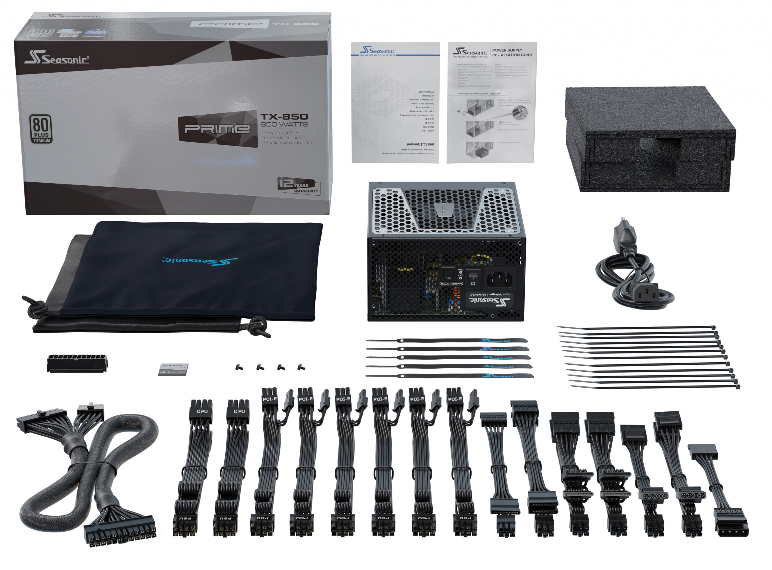 Zasilacz Seasonic PRIME TX-850 80Plus Titanium 850W Zasilacz Seasonic PRIME TX-850 80Plus Titanium 850W