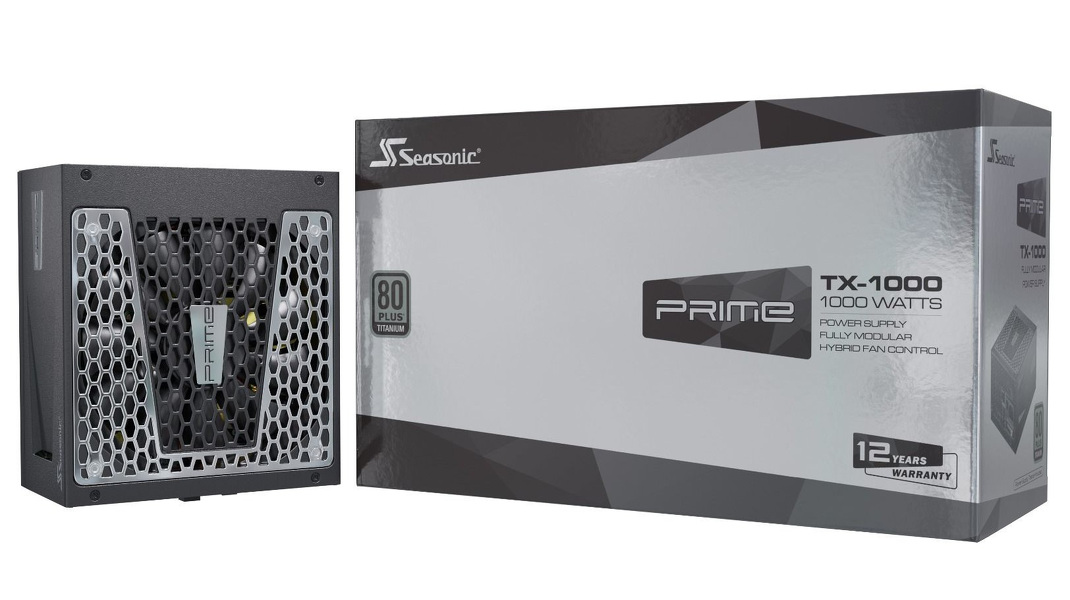 Zdjęcie produktu: Zasilacz Seasonic PRIME TX-1000 80Plus Titanium 1000W Zdjęcie produktu: Zasilacz Seasonic PRIME TX-1000 80Plus Titanium 1000W