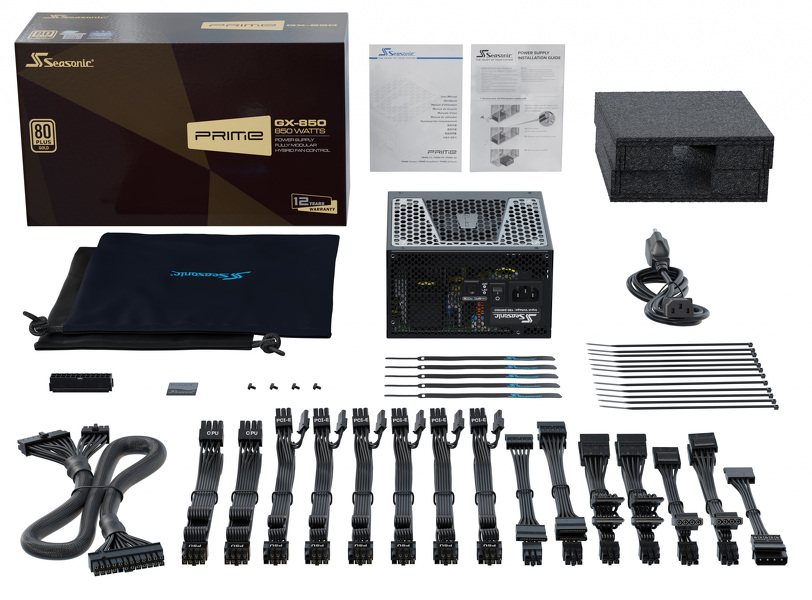 Zdjęcie produktu: Zasilacz Seasonic PRIME GX-850 80Plus Gold 850W Zdjęcie produktu: Zasilacz Seasonic PRIME GX-850 80Plus Gold 850W