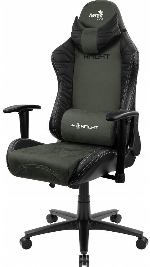 Fotel gamingowy Aerocool FD Knight, czarno-zielony