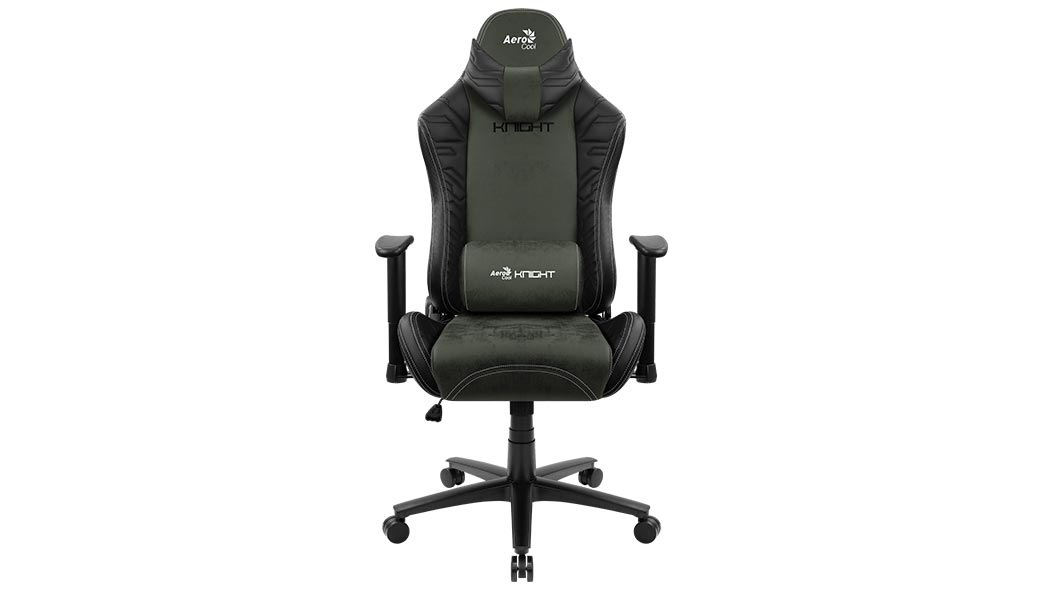 Fotel gamingowy Aerocool FD Knight, czarno-zielony