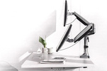 Miniatura zdjęcia: Uchwyt biurkowy do monitora LCD Maclean na dwa monitory, Sprężyna gazowa, USB 3.0, 13"-32", 9kg, MC-766 Miniatura zdjęcia: Uchwyt biurkowy do monitora LCD Maclean na dwa monitory, Sprężyna gazowa, USB 3.0, 13"-32", 9kg, MC-766