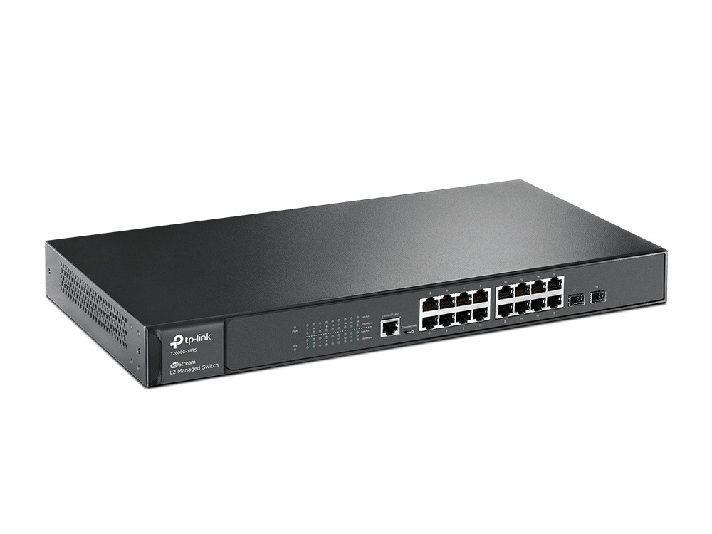 TP-Link T2600G-18TS (TL-SG3216) JetStream 16-Port Gigabit L2 Managed Switch 2SFP