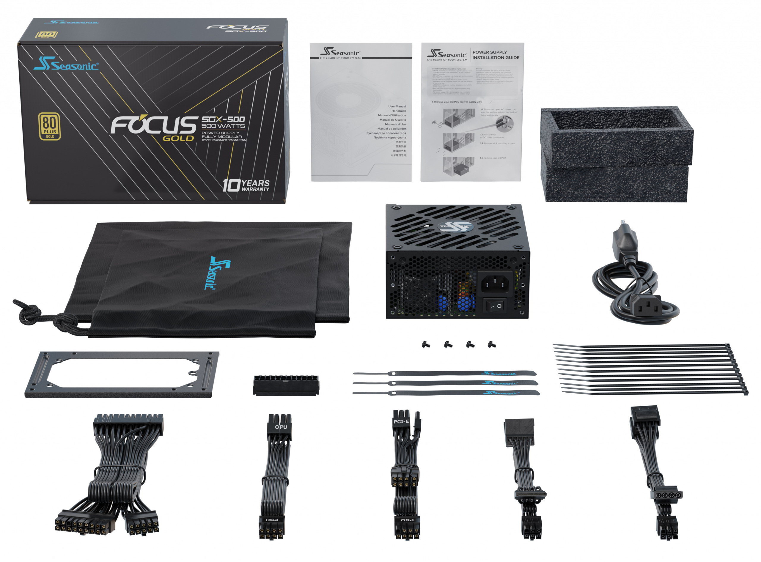 Zasilacz Seasonic FOCUS SGX-500 Gold SFX-L 500W